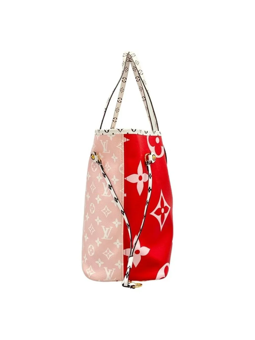 Louis Vuitton Tote Bag Giant Monogram Neverfull MM Rouge
